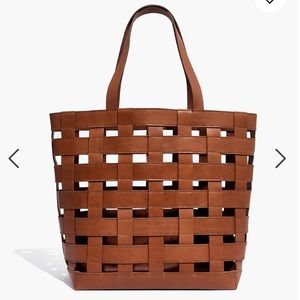 MADEWELL *RARE* Transport Medium basketweave tote